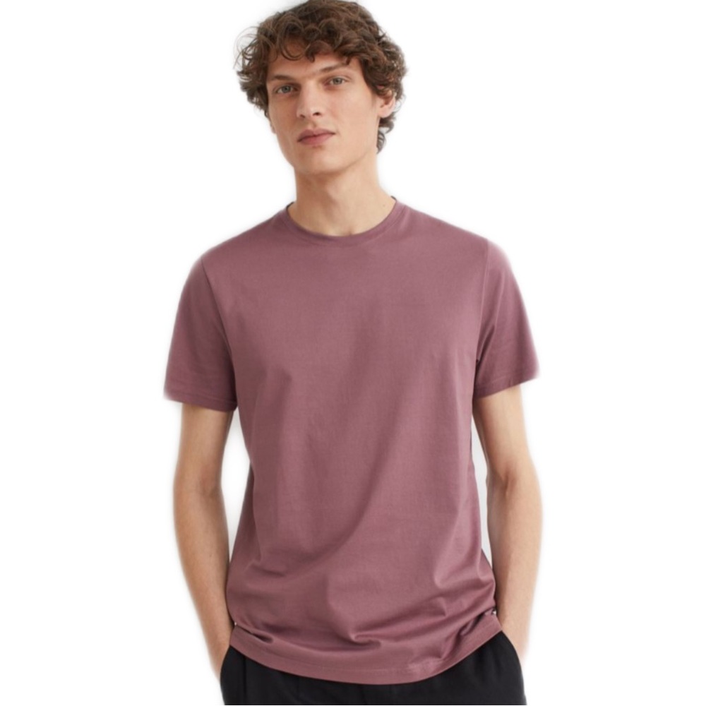 🔥H&M Divided mens guys t-shirt tee maroon burgundy red size medium casual